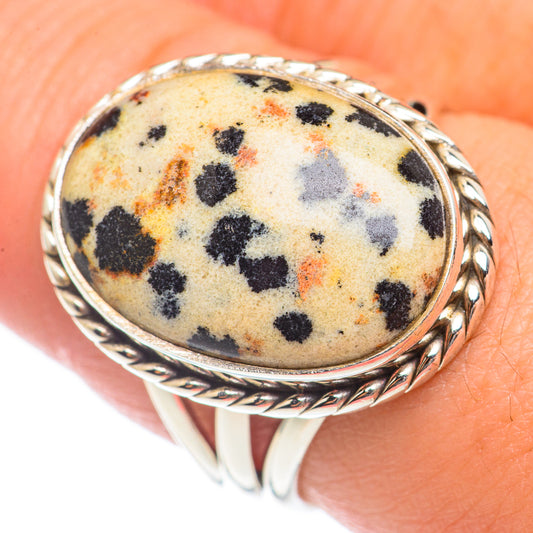 Dalmatian Jasper Rings handcrafted by Ana Silver Co - RING70160