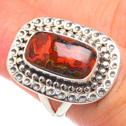 Moroccan Agate Rings handcrafted by Ana Silver Co - RING70161