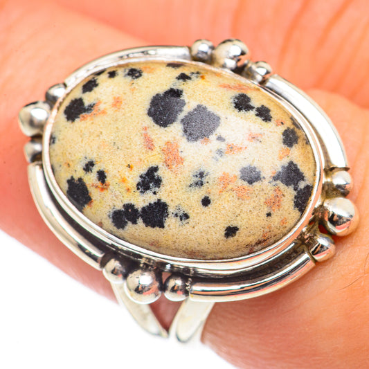 Dalmatian Jasper Rings handcrafted by Ana Silver Co - RING70163