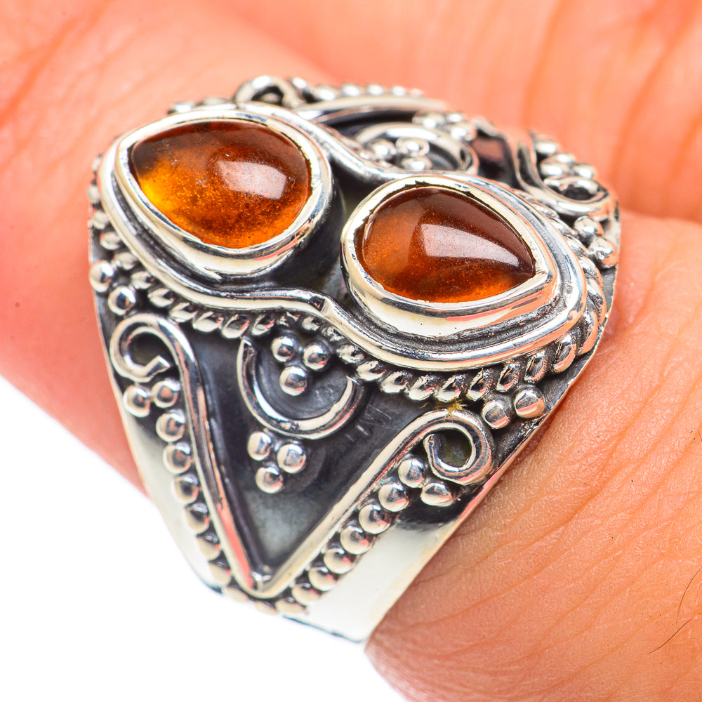 Baltic Amber Rings handcrafted by Ana Silver Co - RING70166