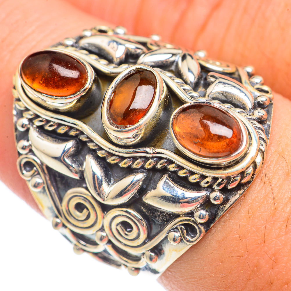 Baltic Amber Rings handcrafted by Ana Silver Co - RING70167
