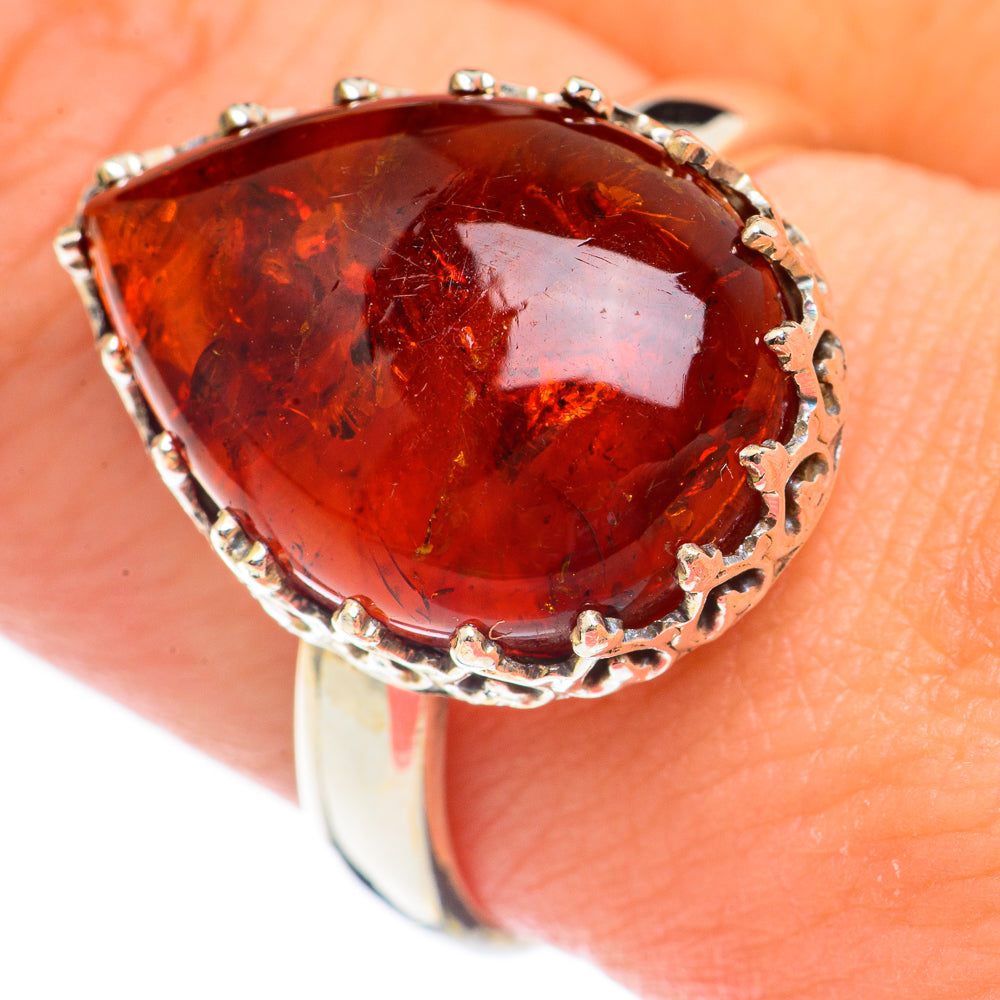 Baltic Amber Rings handcrafted by Ana Silver Co - RING70168