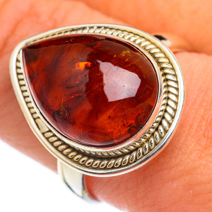 Baltic Amber Rings handcrafted by Ana Silver Co - RING70169