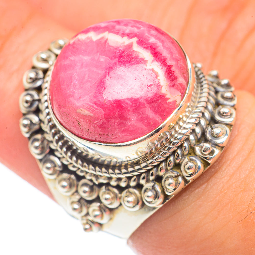Rhodochrosite Rings handcrafted by Ana Silver Co - RING70173