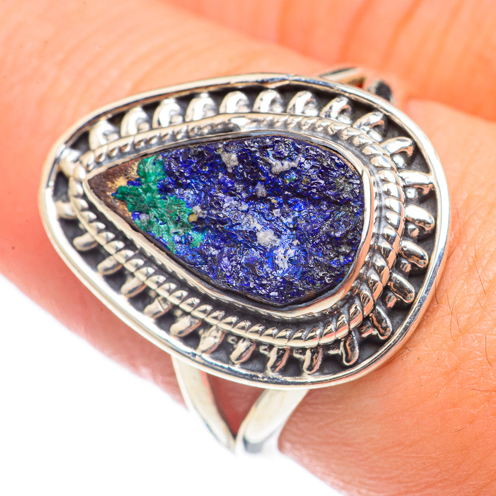Azurite Rings handcrafted by Ana Silver Co - RING70188
