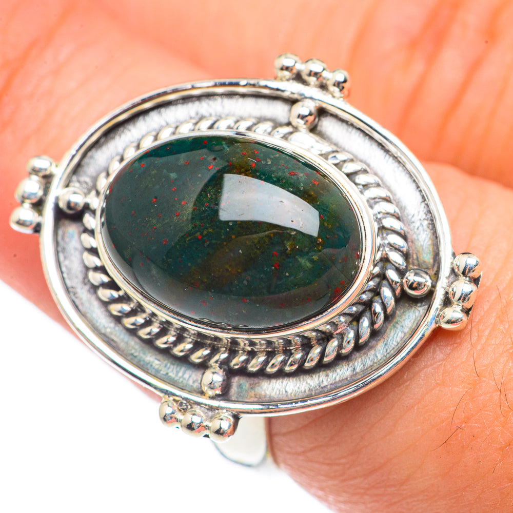 Bloodstone Rings handcrafted by Ana Silver Co - RING70192