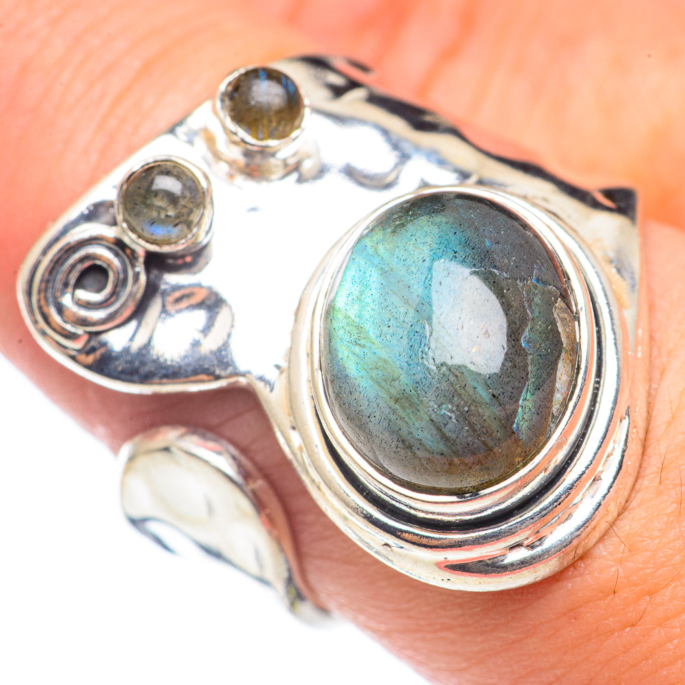 Labradorite Rings handcrafted by Ana Silver Co - RING70193