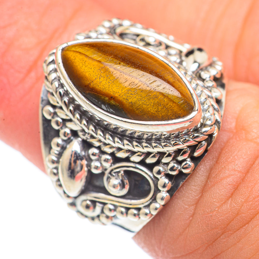 Tiger Eye Rings handcrafted by Ana Silver Co - RING70197