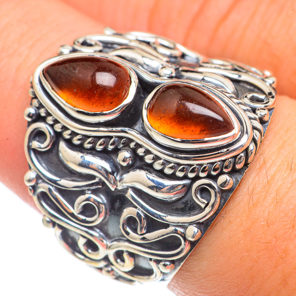 Baltic Amber Rings handcrafted by Ana Silver Co - RING70201