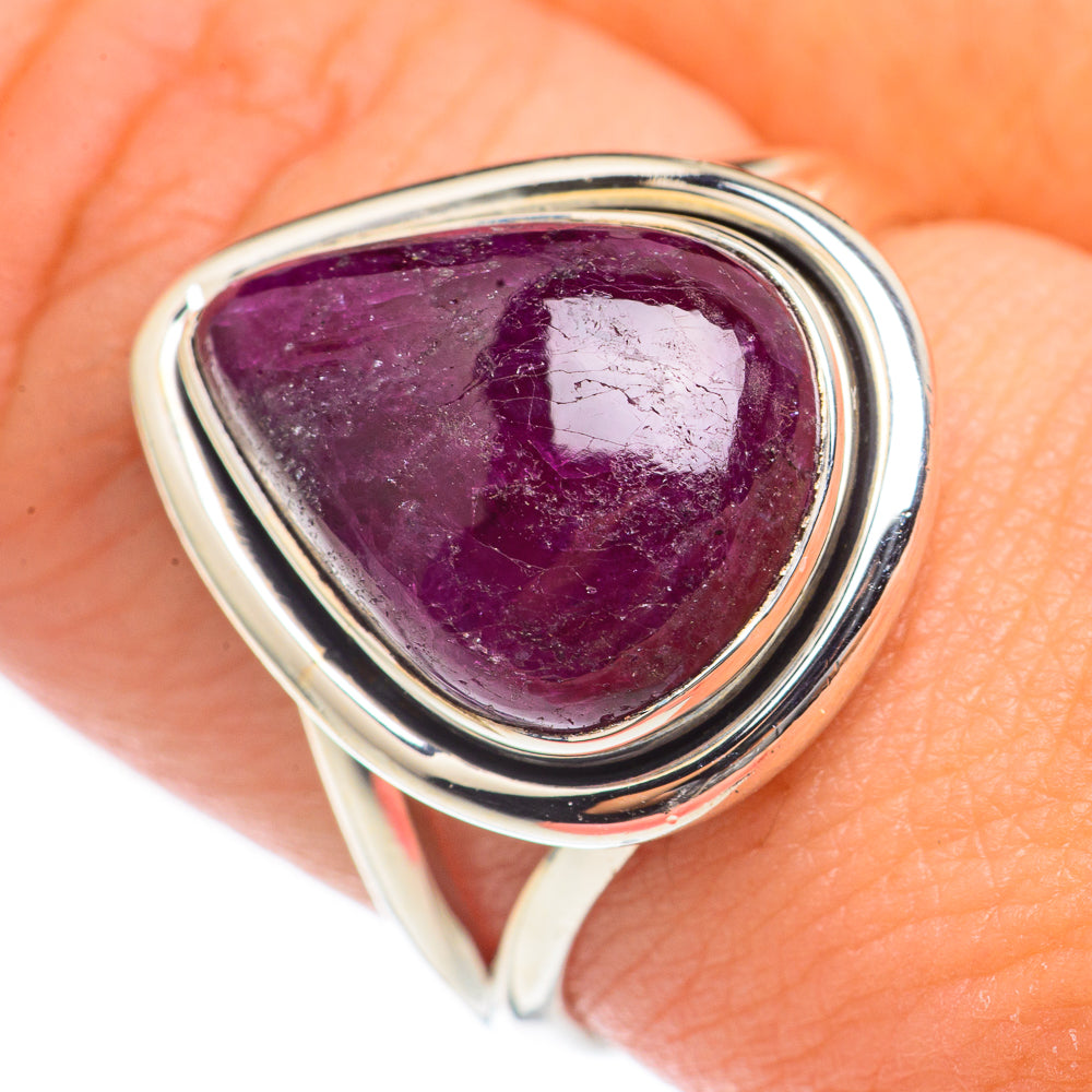 Ruby Fuchsite Rings handcrafted by Ana Silver Co - RING70203