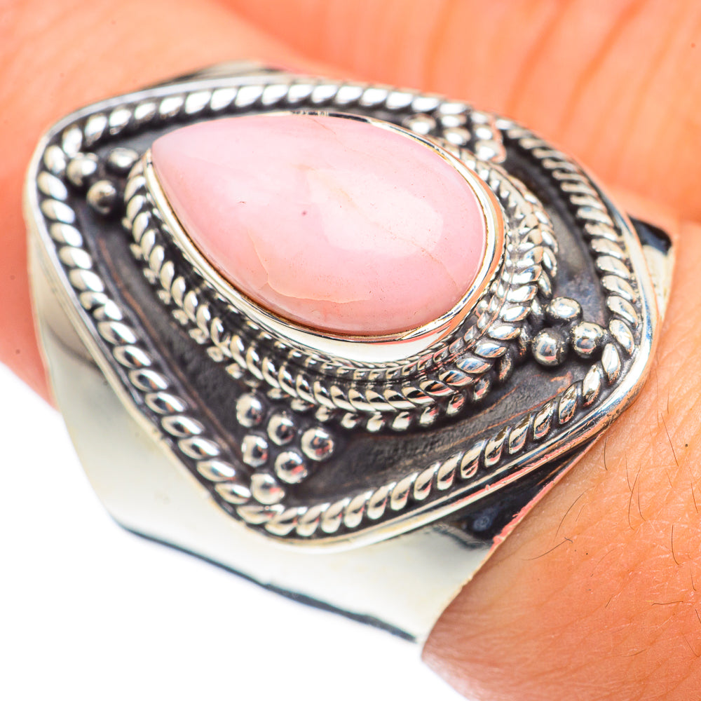 Pink Opal Rings handcrafted by Ana Silver Co - RING70204