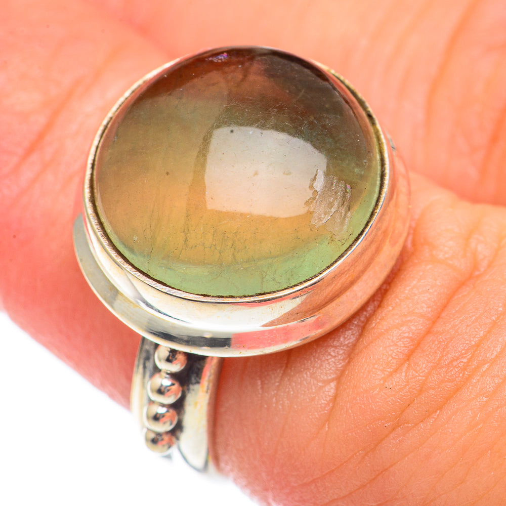 Green Fluorite Rings handcrafted by Ana Silver Co - RING70212