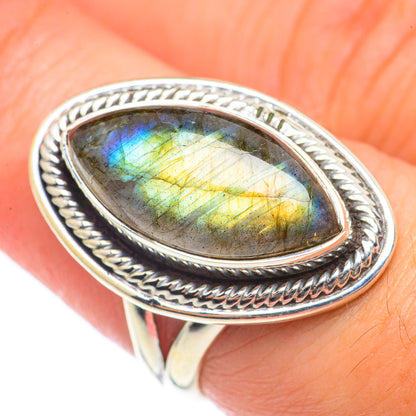 Labradorite Rings handcrafted by Ana Silver Co - RING70214