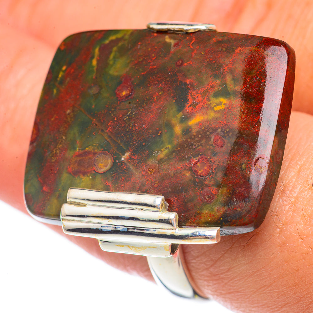 Bloodstone Rings handcrafted by Ana Silver Co - RING70215