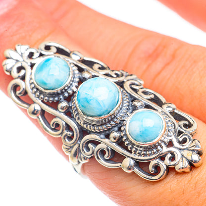 Larimar Rings handcrafted by Ana Silver Co - RING70217