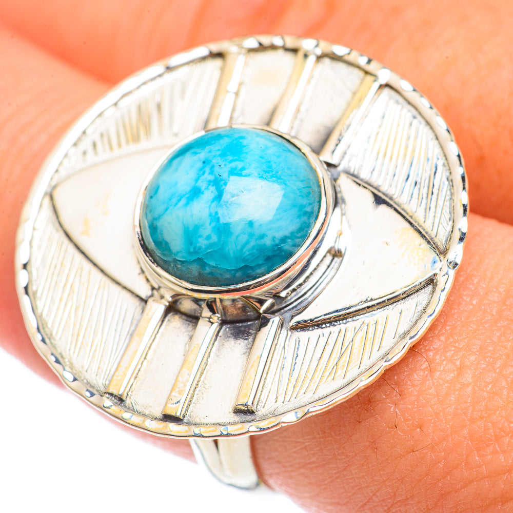 Larimar Rings handcrafted by Ana Silver Co - RING70219