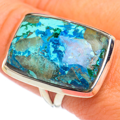 Chrysocolla Rings handcrafted by Ana Silver Co - RING70221