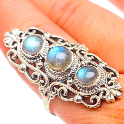 Labradorite Rings handcrafted by Ana Silver Co - RING70225