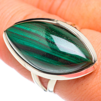 Malachite Rings handcrafted by Ana Silver Co - RING70228