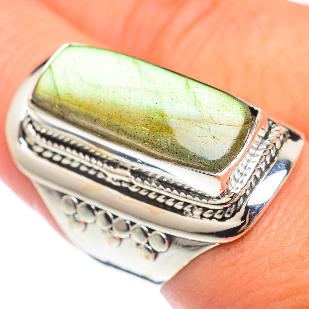 Labradorite Rings handcrafted by Ana Silver Co - RING70229