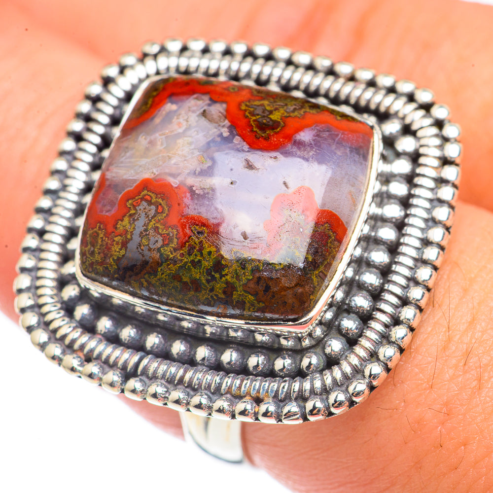 Moroccan Agate Rings handcrafted by Ana Silver Co - RING70230