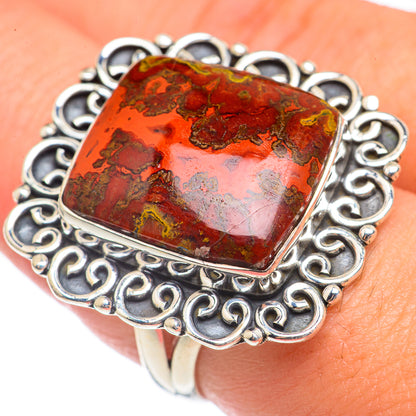Moroccan Agate Rings handcrafted by Ana Silver Co - RING70231