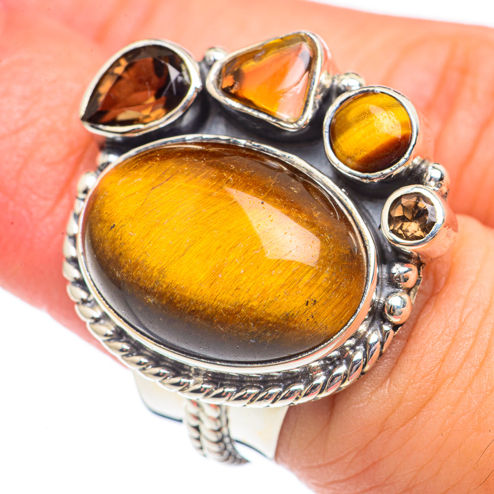 Tiger Eye Rings handcrafted by Ana Silver Co - RING70236