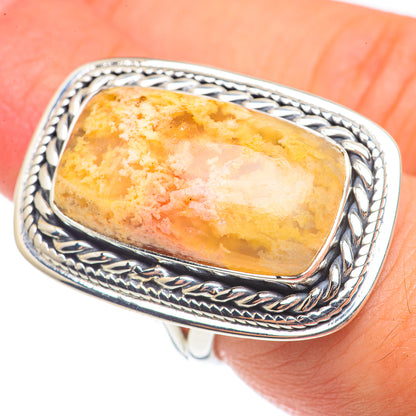 Plume Agate Rings handcrafted by Ana Silver Co - RING70238