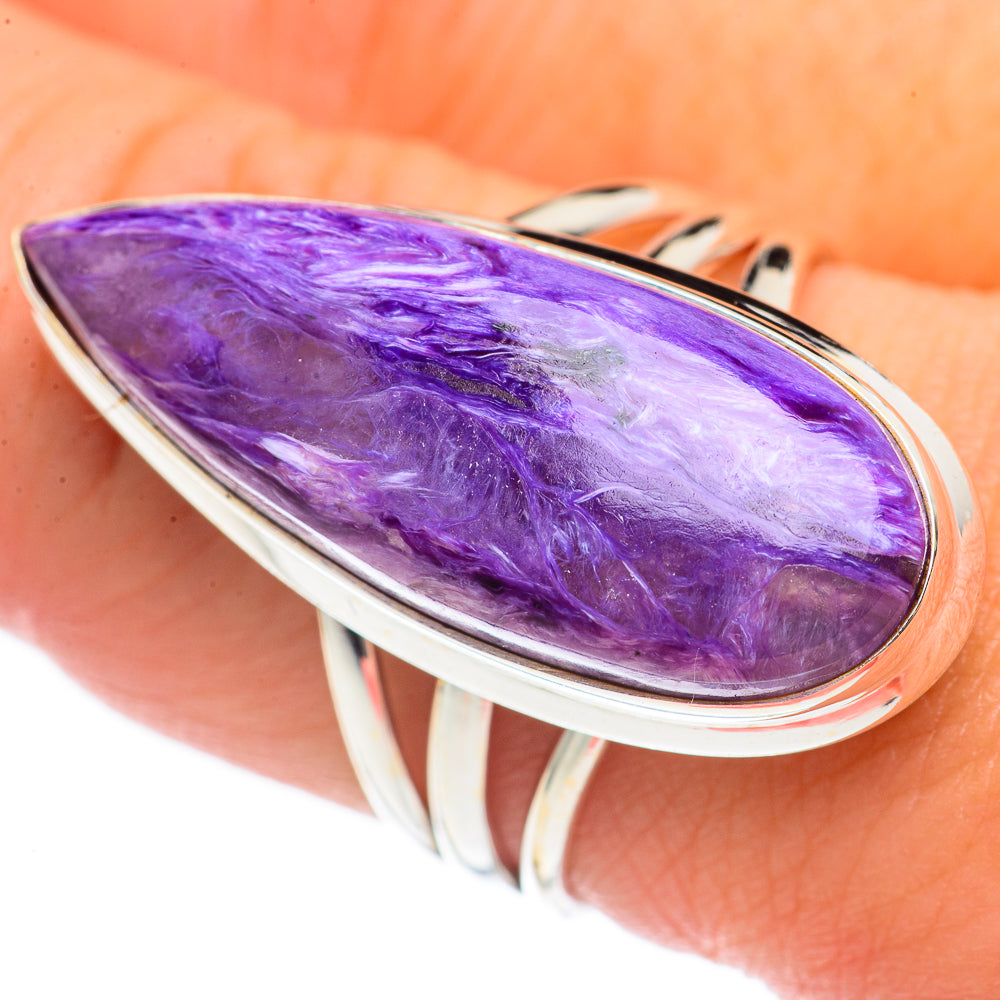 Charoite Rings handcrafted by Ana Silver Co - RING70244