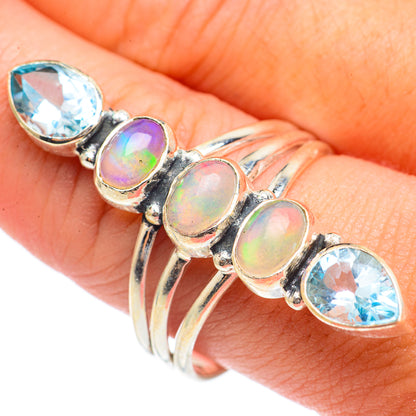 Ethiopian Opal Rings handcrafted by Ana Silver Co - RING70253