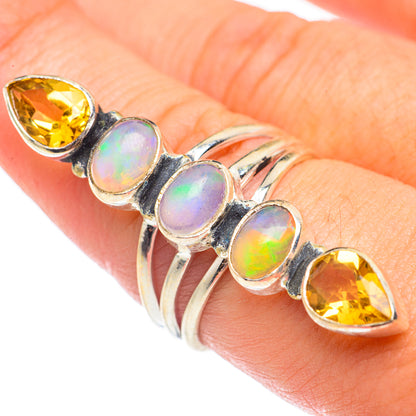 Ethiopian Opal Rings handcrafted by Ana Silver Co - RING70254