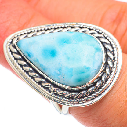 Larimar Rings handcrafted by Ana Silver Co - RING70259