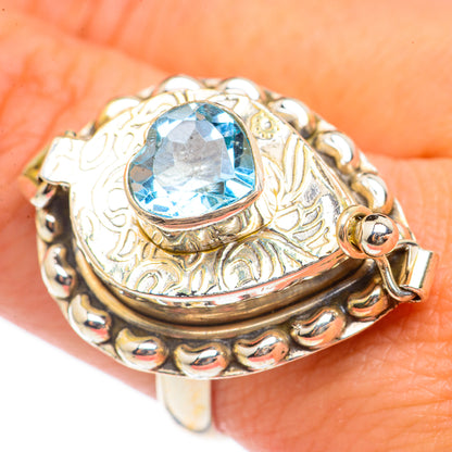 Blue Topaz Rings handcrafted by Ana Silver Co - RING70260