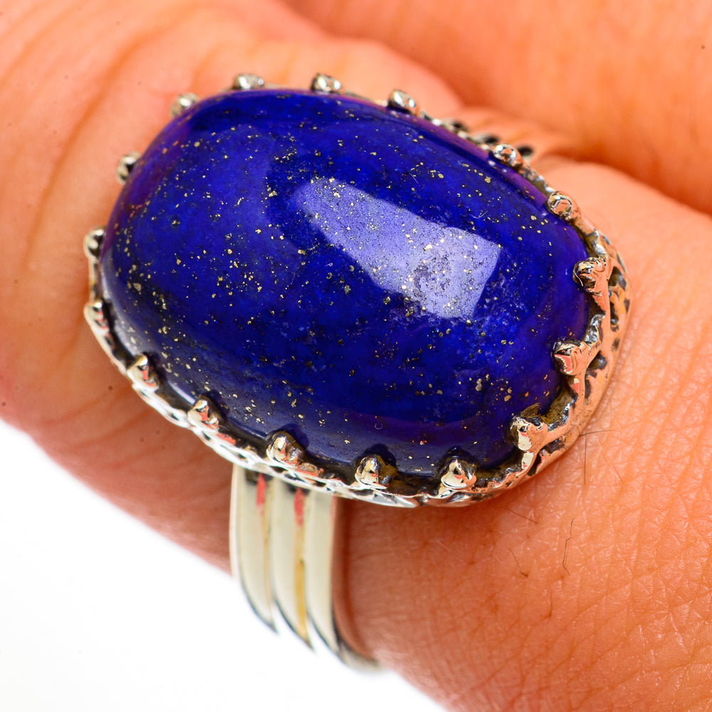 Lapis Lazuli Rings handcrafted by Ana Silver Co - RING70270