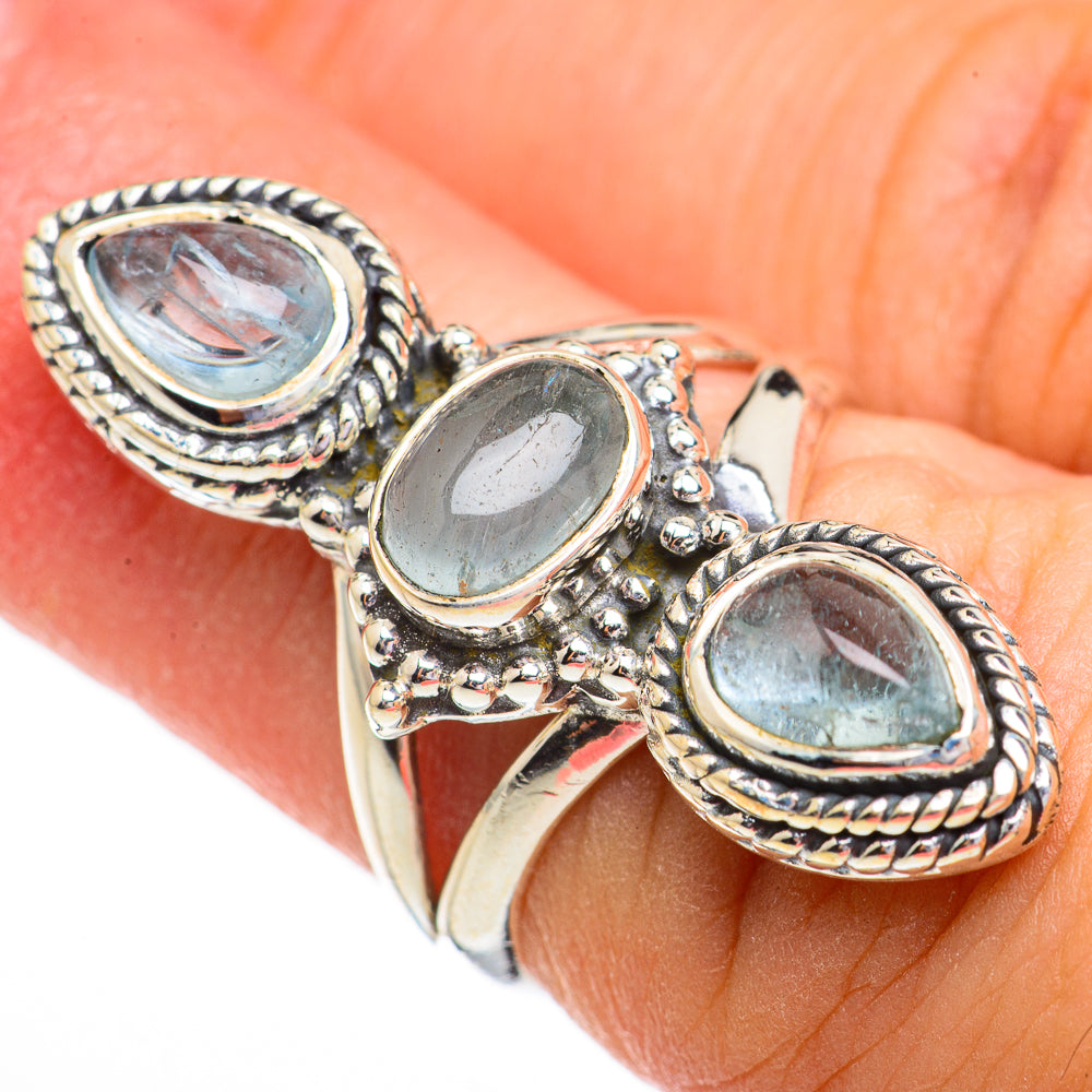Blue Topaz Rings handcrafted by Ana Silver Co - RING70271