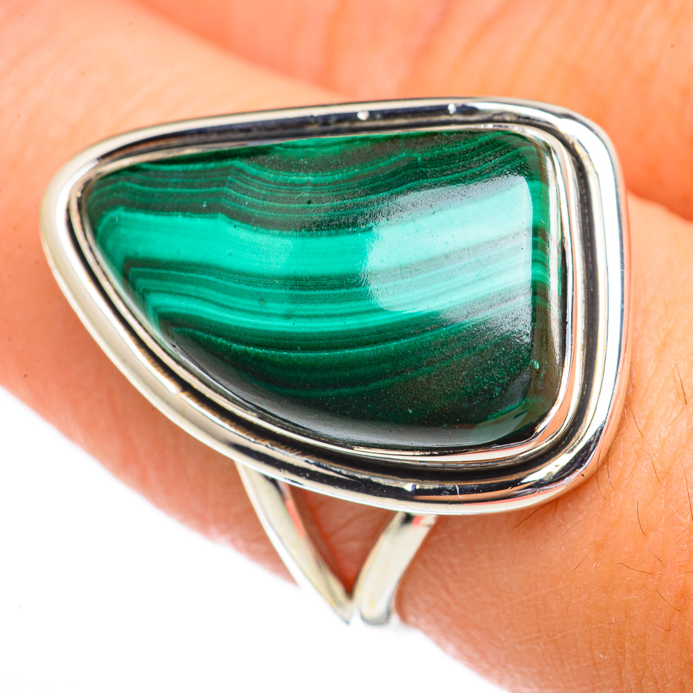 Malachite Rings handcrafted by Ana Silver Co - RING70275