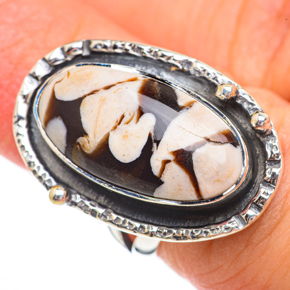 Peanut Wood Jasper Rings handcrafted by Ana Silver Co - RING70279
