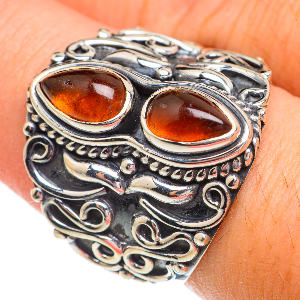 Baltic Amber Rings handcrafted by Ana Silver Co - RING70282