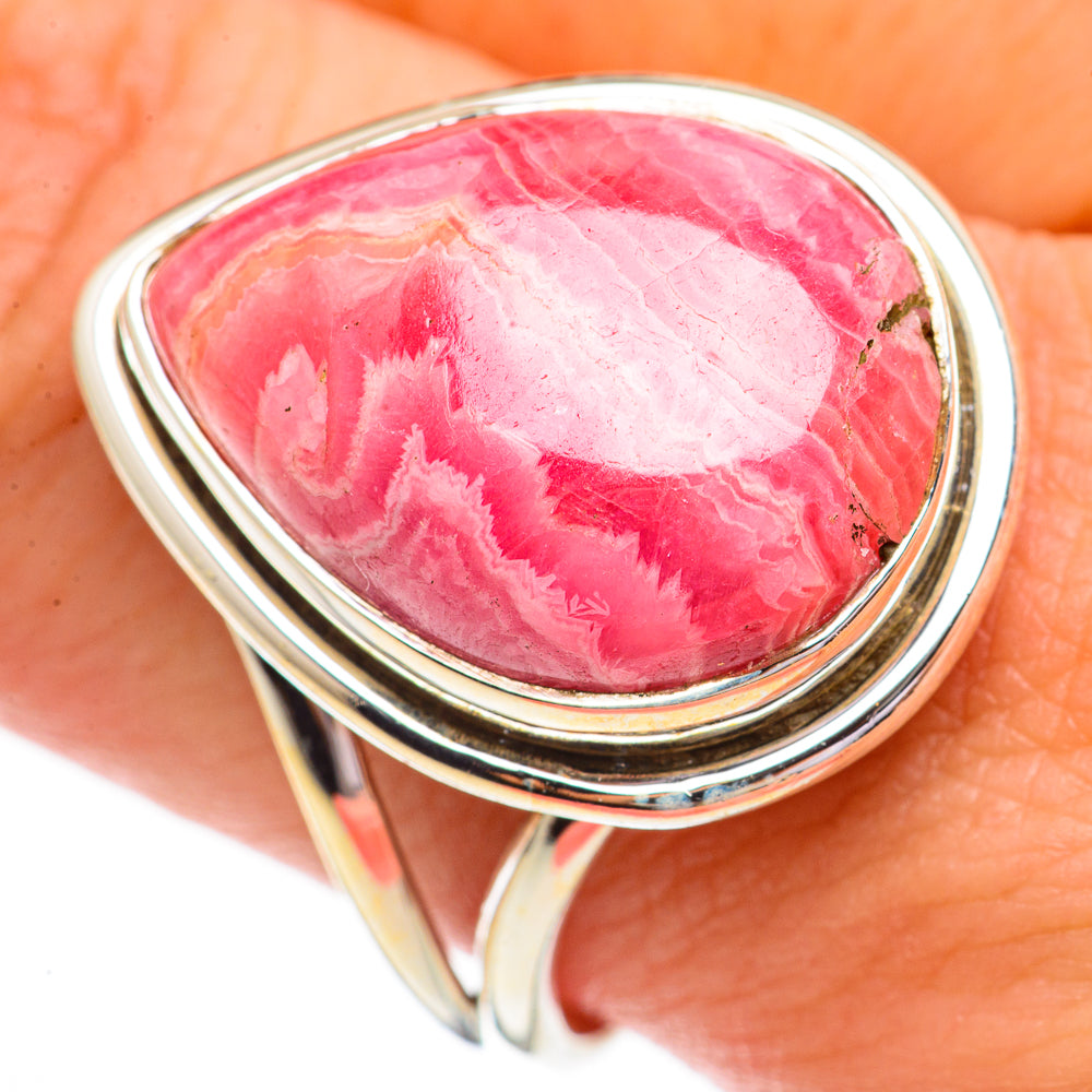 Rhodochrosite Rings handcrafted by Ana Silver Co - RING70285