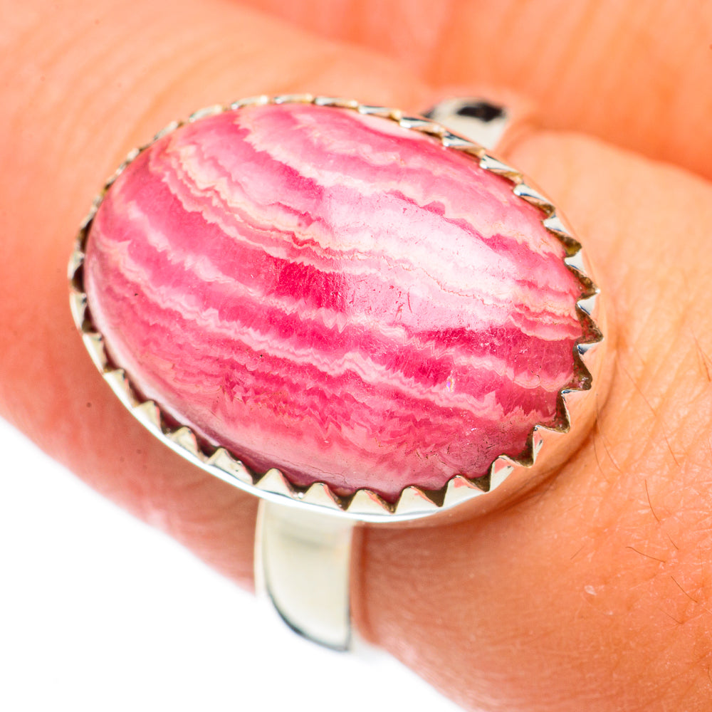 Rhodochrosite Rings handcrafted by Ana Silver Co - RING70287