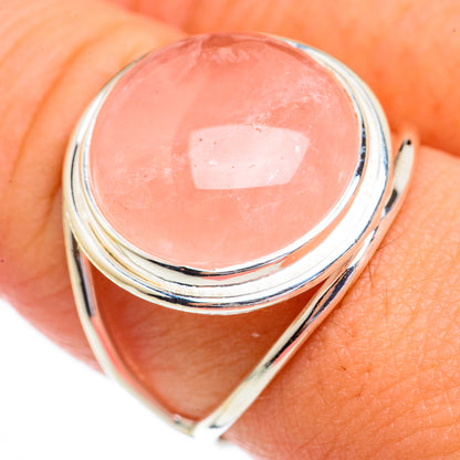 Rose Quartz Rings handcrafted by Ana Silver Co - RING70288
