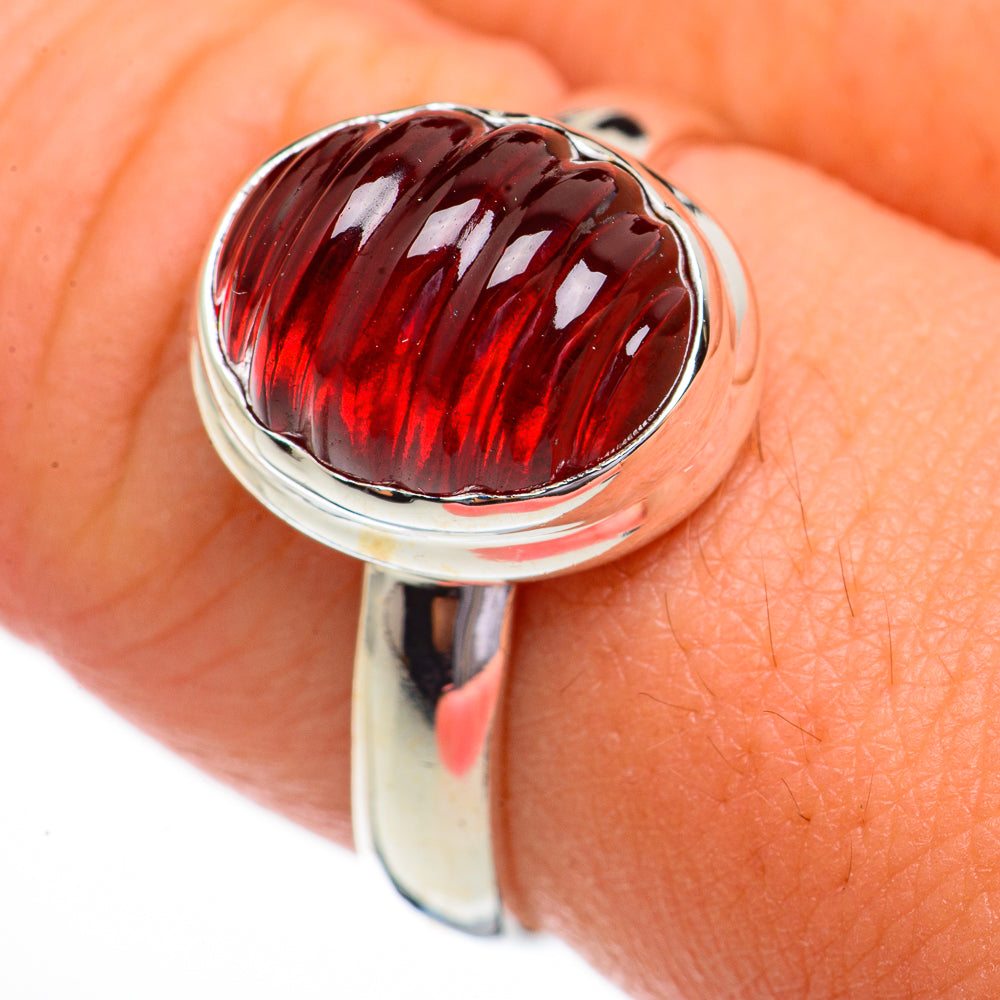 Garnet Rings handcrafted by Ana Silver Co - RING70290