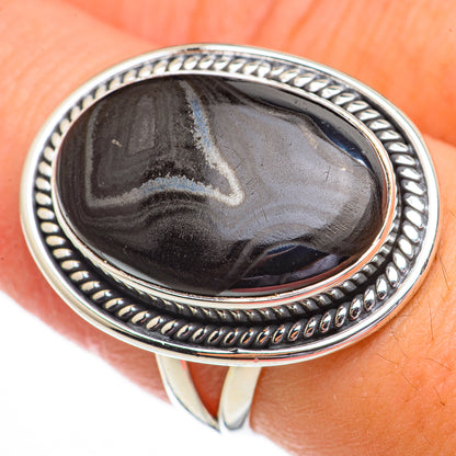 Psilomelane Rings handcrafted by Ana Silver Co - RING70295