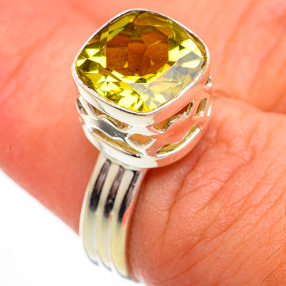 Lemon Quartz Rings handcrafted by Ana Silver Co - RING70304