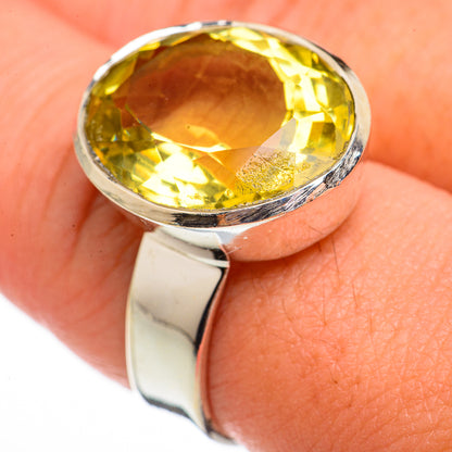 Lemon Quartz Rings handcrafted by Ana Silver Co - RING70305