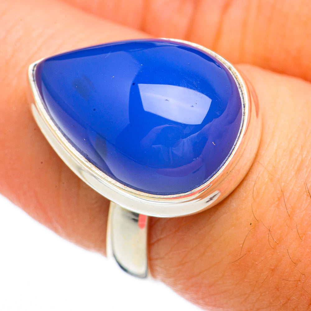 Chalcedony Rings handcrafted by Ana Silver Co - RING70313