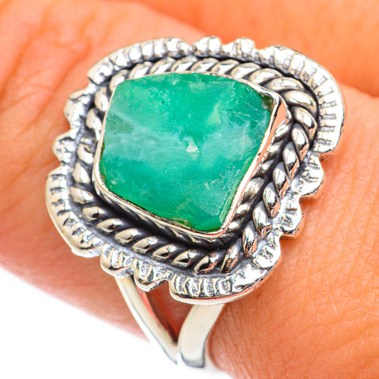 Chrysoprase Rings handcrafted by Ana Silver Co - RING70315