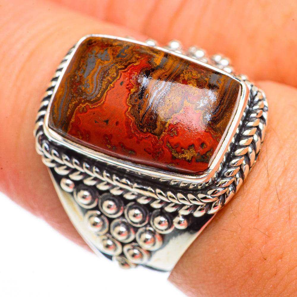 Moroccan Agate Rings handcrafted by Ana Silver Co - RING70317
