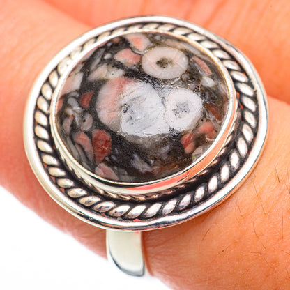 Crinoid Fossil Rings handcrafted by Ana Silver Co - RING70318