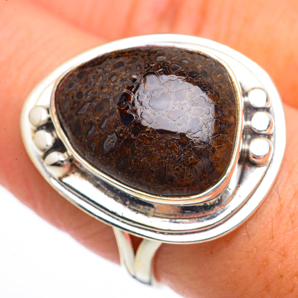 Dinosaur Bone Rings handcrafted by Ana Silver Co - RING70321